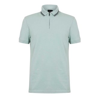 A|X Armani Exchange Heren polo (Aqua Grijs)