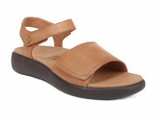 Vionic Womens Awaken Recovery Wedge Sandals In Wheat