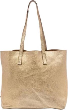 Prada Pre-owned Vintage Tote Bag - Dames - Vintage Shopper - Geel - ONE Size - Leer - Vintage