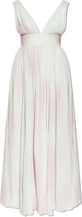 LoveShackFancy Madeleine Dress - Dames - Maxi kleedjes - Roze - 2XS - Polyester - Kleedjes