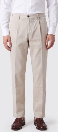 Slowear Pantaloni chino slim fit in cotone stretch con pinces