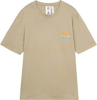 adidas originals x PALACE Crossover SS22 Back Logo Printing Short Sleeve Unisex Brown HM9198