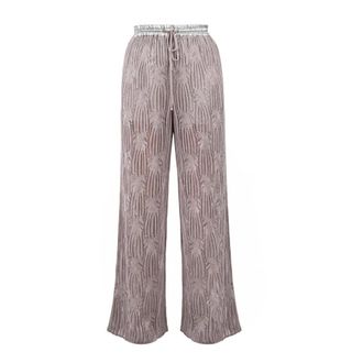 Jucca Semi-transparent Muslin Trousers - female - Jucca - Beachwear - Gray - S - Swimwear