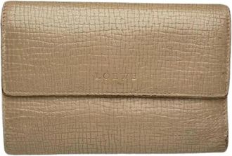 Loewe Pre-owned Leather Wallet - Dames - Vintage Accessoires - Bruin - ONE Size - Leer - Vintage