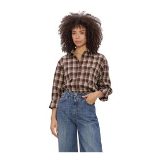 Silvian Heach Overhemden, Dames, Bruin, 2Xs, Dames Blouses Shirt Dhalor