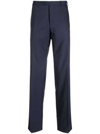 Canali straight-leg wool trousers - Blue