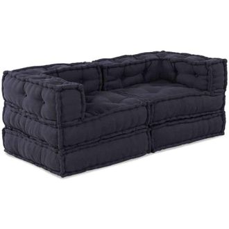vidaXL Almohada 2 Pcs Antracita 70 X 70 X 54 Cm Poli&eacute;ster Vidaxl