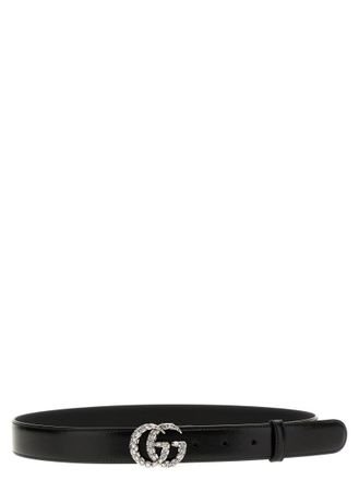 Gucci Black GG Marmont belt