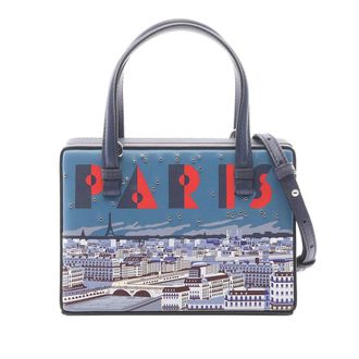 Loewe Pre-owned Loewe Small Leather Paris Postal Top Handle Bag Ladies RU94Z8VX8GPZ54SC