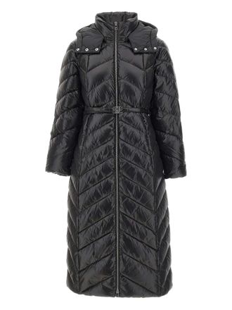 Liu Jo zip-fastening coat - women - Polyamide/Polyester/Duck Down/Feather - 40 - Black