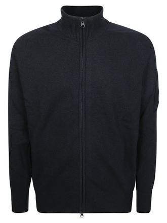 C.P. Company Lambswool Grs High Collar Zip-Through Sweater