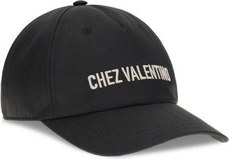 Valentino Garavani Mens Black Cotton Cap (baseball Hat)