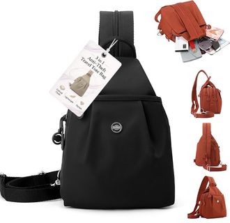 Generic 3 in 1 Anti-Theft Travel Tote Bag, 2026 Upgraded Fabric Multi Compartment Oxford Waterproof 2-Way Commuter Bag for Women (D)