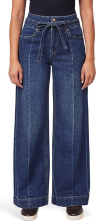Scotch & Soda Belted High Waist Wide Leg Jeans in High Times at Nordstrom Rack, Size 25