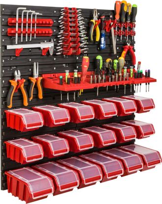 OEM Tablero De Herramientas Para Taller De 78x78 Cm + 18 Bandejas