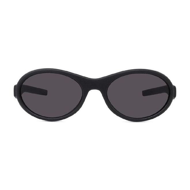 GV40065I02A Oval Full-Rim Sunglasses - Black