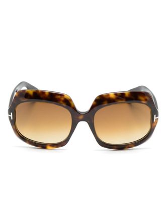 Tom Ford Eyewear Occhiali da sole TF1155 squadrati - Marrone