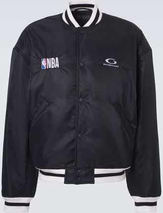 Balenciaga X NBA - Bomber in raso con logo