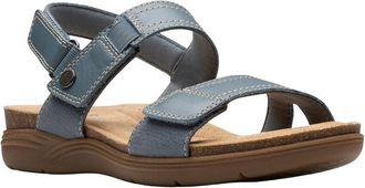 Clarks April Clover Leather Sandal