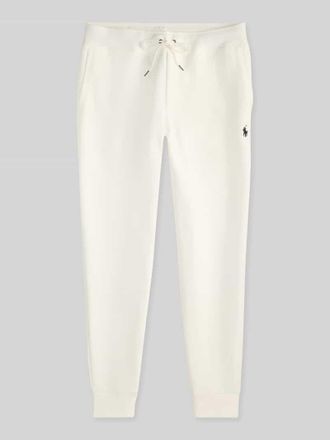 Polo Ralph Lauren Tapered Sweatshorts aus Baumwoll-Mix in Offwhite, Gr&ouml;&szlig;e L