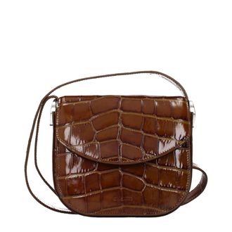 Jil Sander Brown Leather Crossbody Womens Bag