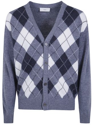 Dunst Cardigan V-Neck Argyle