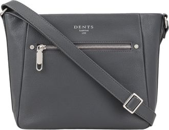 Dents Womens Chester Leather Handbag - Grey - One Size