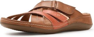 Clarks Cecily Slide Womens Sandals Tan Combi Leather : 8.5 A - Narrow