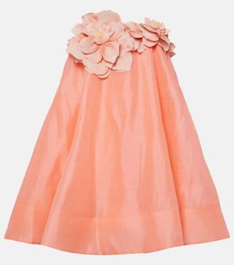 Zimmermann Miniabito Natura in organza di lino e seta