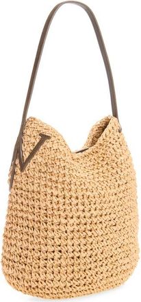 J.W.Anderson Small Raffia Bulb Hobo Bag in Natural/brown 094 at Nordstrom