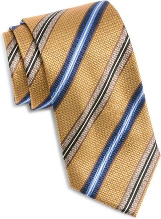 Nordstrom Striped Silk Tie in Yellow at Nordstrom