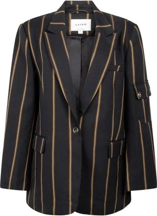 Aaiko Dames, Jassen, Zwart, Maat: S Leer