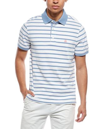 Brooks Brothers Pique Stripe Slim Fit Polo Shirt