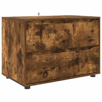vidaXL Vidaxl Armadio 80 X 48 X 57 Cm Legno Ingegnerizzato Rovere Fum&eacute;