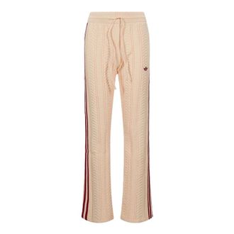 adidas Fitness, Dames, Beige, S, Polyester, SST Wide Leg Trackpant