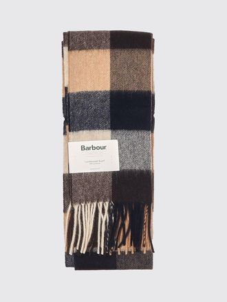 Barbour Sciarpa in 100% lana dagnello con motivo a quadri e frange