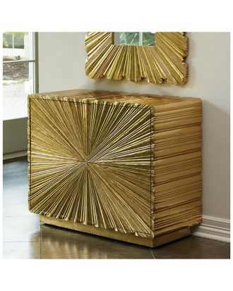 Global Views Linen Fold Two-Drawer Chest