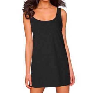 La Blanca Jersey Tank Dress Cover Up In Black