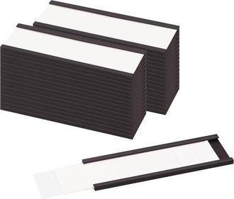 OEM Portatarjetas Magn&eacute;tico - 25 Mm X 76 Mm - 30 Unidades Por Paquete - Apto Para Estantes, Pizarras Blancas Y Cajas De Herramientas - Estilo B