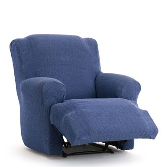 Eysa Funda de sill&oacute;n relax xl biel&aacute;stica azul 60 - 110 cm