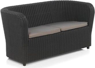 Shaf Sp Berner - Sof&aacute; De Jard&iacute;n Y Terraza Nova Color Grafito - Sof&aacute; De 2 Plazas Con Cojines - 137,8 X 68,2 X 70,6 Cm - Fabricado En Espa&ntilde;a Con Pl&aacute;stico Rec