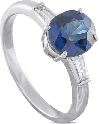 Luxury Bazaar diamond and sapphire ring - Argento