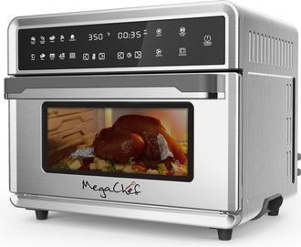 MegaChef 10 in 1 Electronic Multifunction 360 Degree Hot Air Technology Countertop Oven