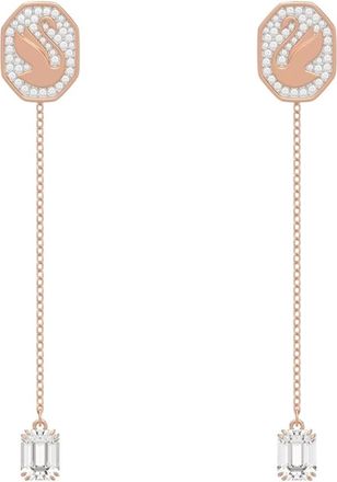 Swarovski Signum Druppel Oorbellen Vrouwen Ros&eacute;goud 5628569 - Dames - Oorbellen - Roze - ONE Size - Accessoires