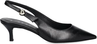 Furla Slingback pumps met puntige neus en hak - Zwart