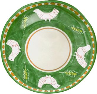 Arcucci green feather tray round 38 cm