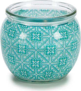 Bigbuy Juego De 12 Velas Arom&aacute;ticas En Vaso De Cristal - Lino Fresco