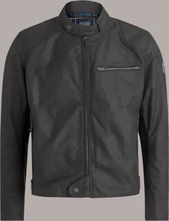Belstaff Belstaff Stealth Ariel Motorcycle Jacket Mens Waxed Cotton Black Size 4XL