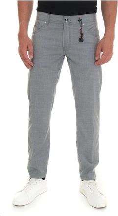 Marco Pescarolo Wollen 5-Pocket Broek - Heren - Slim Fit Broeken - Grijs - 3XL - Wol - Broeken