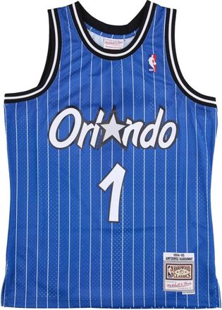 Mitchell & Ness Anfernee Hardaway Basketball Tank Top - Heren - Fitness - Blauw - S - Polyester - Fitness